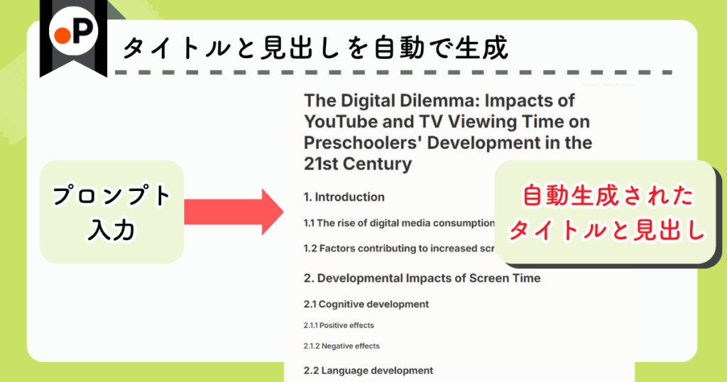 Paperguide：論文執筆サポート（タイトルと見出しを自動で生成）